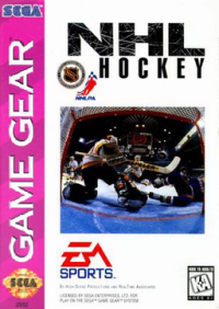 NHL Hockey Sega Game Gear  box art